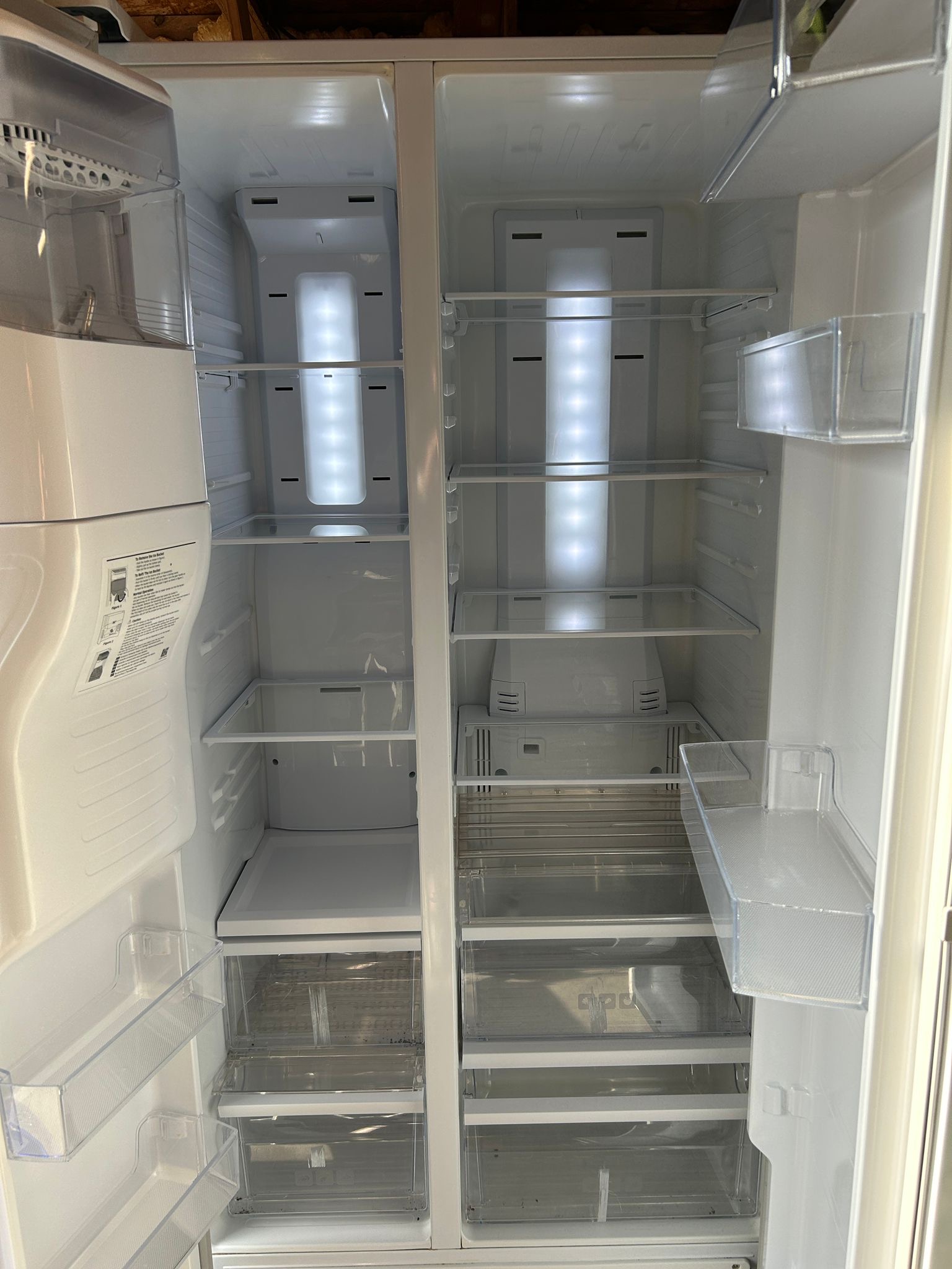 Clean and organized fridge interior