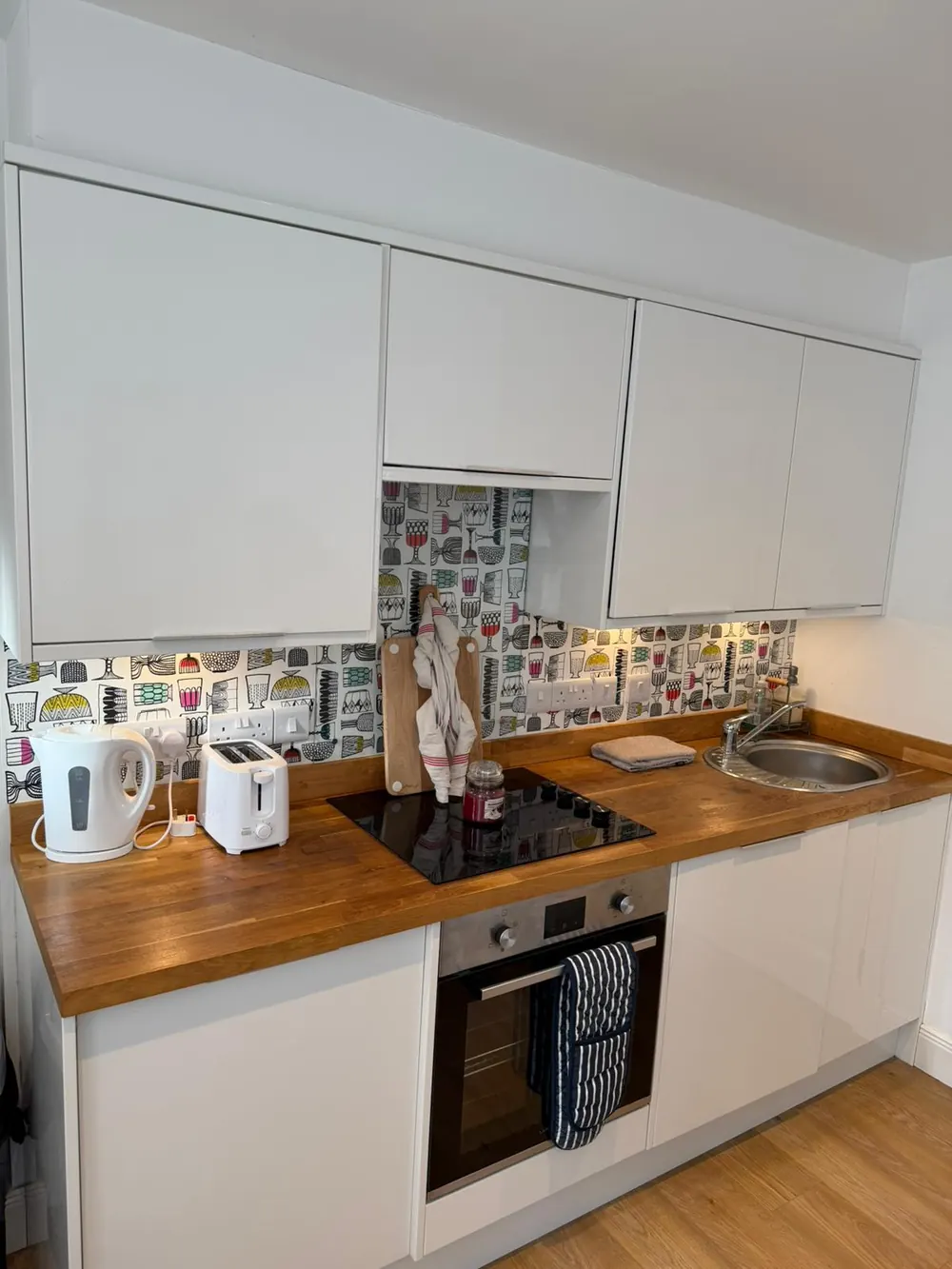 Clean compact kitchen after deep clean in Fife