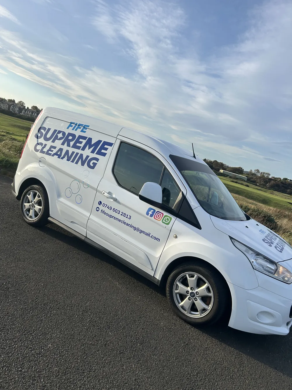 Fife Supreme Cleaning fleet vehicle - professional cleaning across Fife