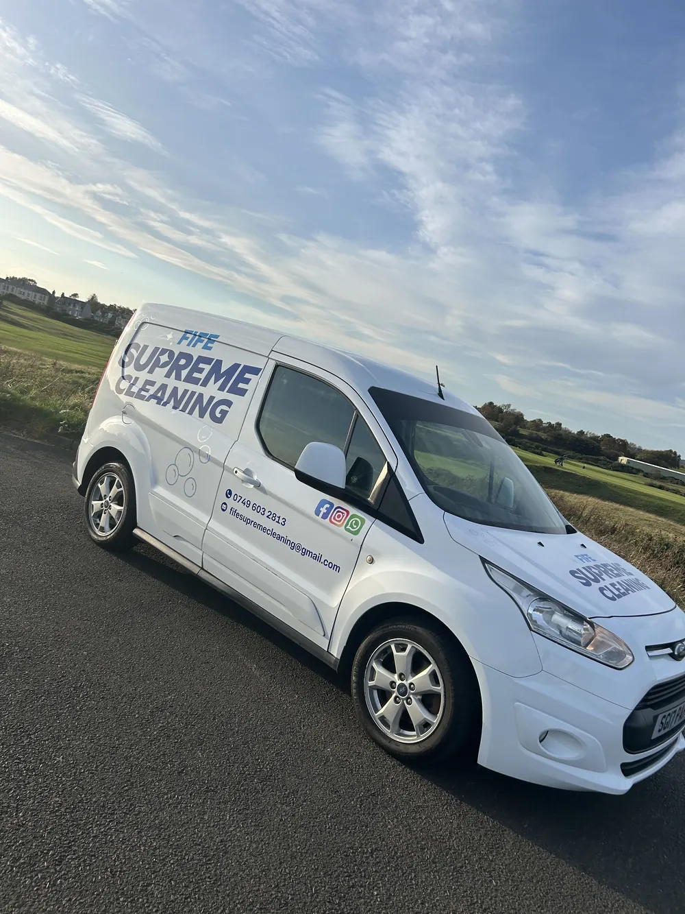 Fife Supreme Cleaning company van ready for service